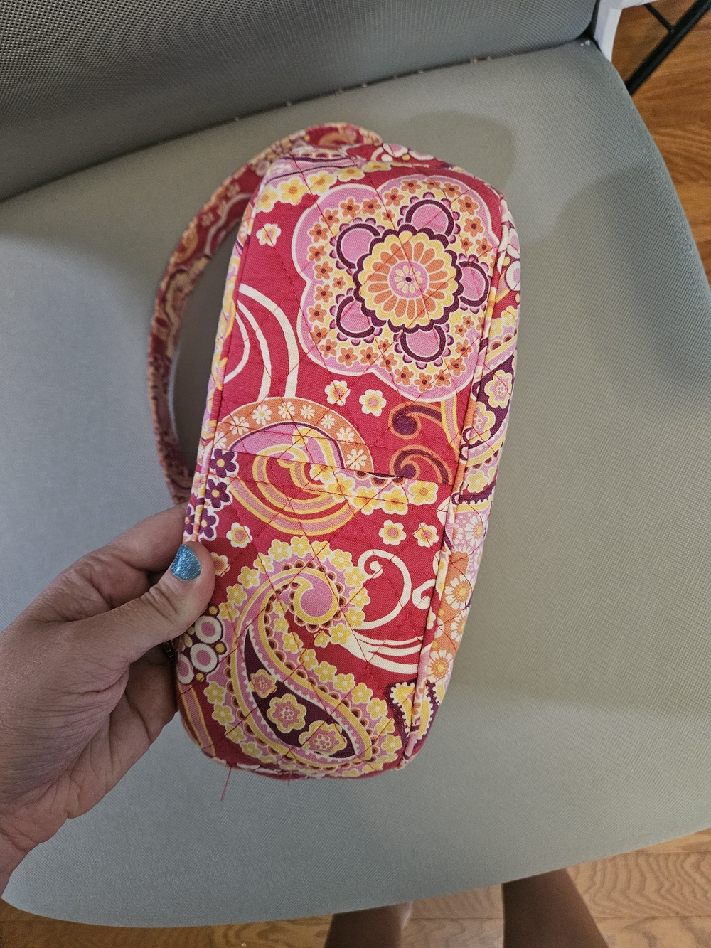 Vera Bradley Maggie Shoulder Bag with Matching Wallet In Raspberry Fizz - Picture 4 of 9